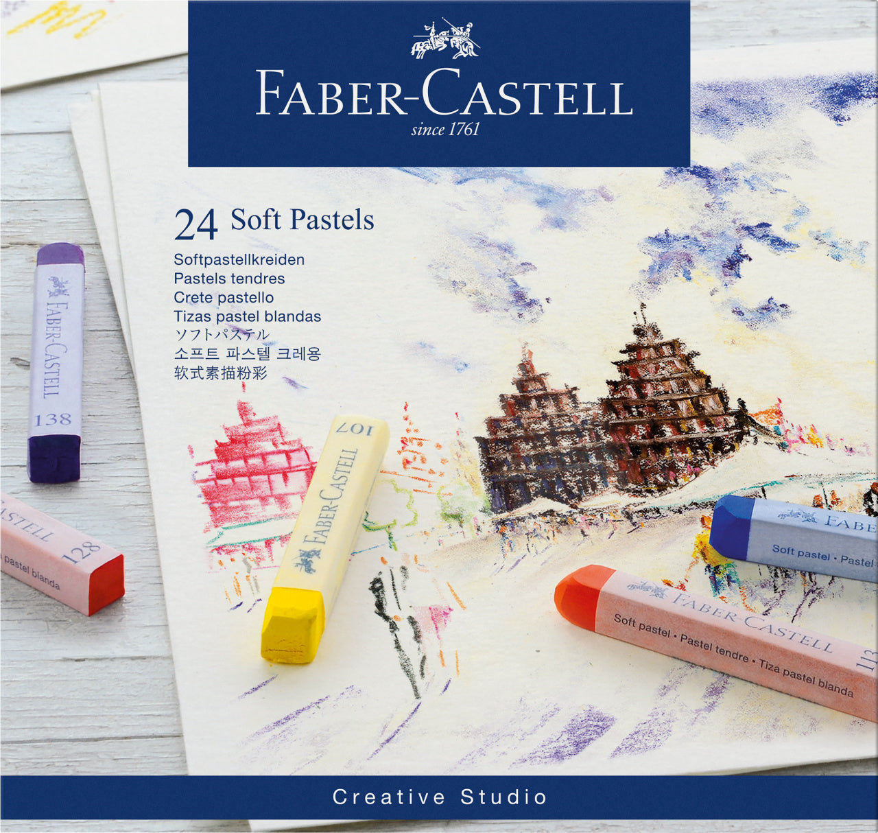 CREIOANE PASTEL SOFT 24 CULORI FABER-CASTELL CREIOANE PASTEL SOFT 24 CULORI FABER-CASTELL